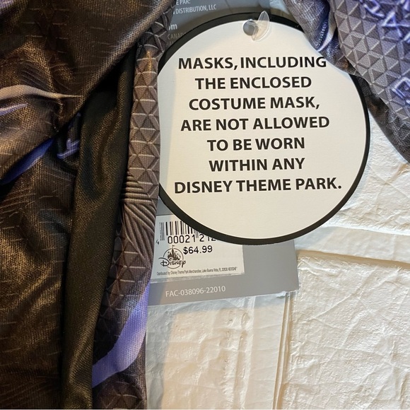 New Disney Marvel Avengers Black Panther Light-Up Costume for Kids 11-12 - Picture 6 of 13